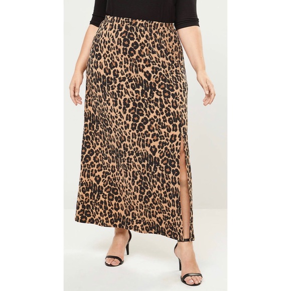 Lane Bryant Animal Print Pull-On Maxi Skirt NWT - Picture 3 of 3